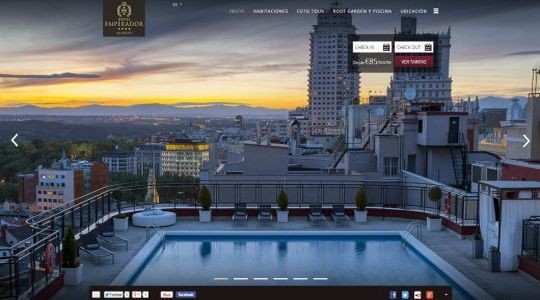 A brand new website for Hotel Emperador Madrid